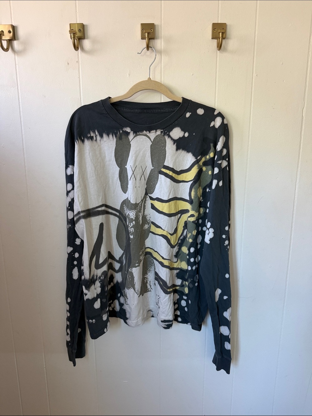 Cactus Jack by Travis Scott x KAWS For Fragment Long-Sleeve Tee 'Tie Dye'